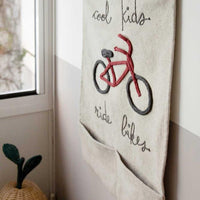 Lorena Canals, Wall Pocket Hanging, Cool Kids Ride Bikes - Hello Little Birdie