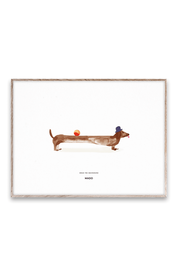 Mado Doug the Dachshund Print, 30cm x 40cm - Hello Little Birdie