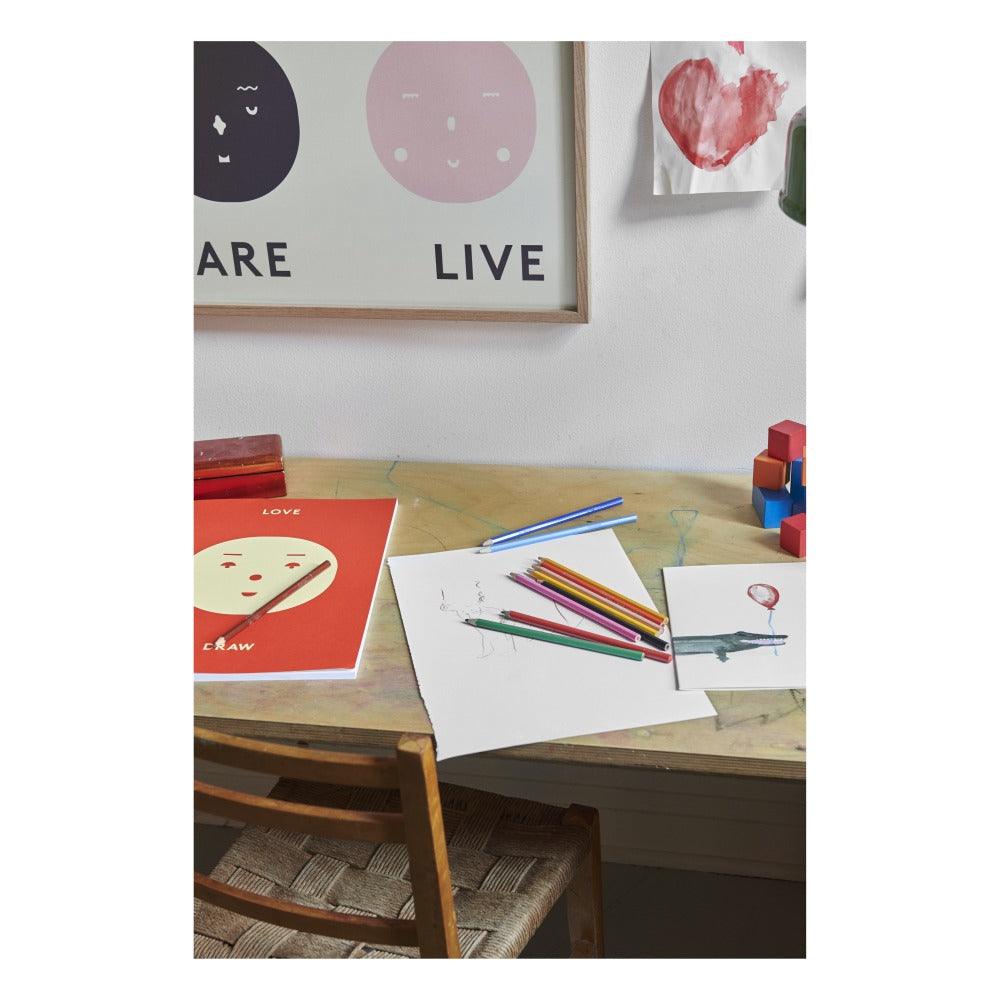 Mado Four Feelings Moods Print, 30cm x 40cm - Hello Little Birdie