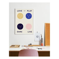 Mado Four Feelings Moods Print, 30cm x 40cm - Hello Little Birdie