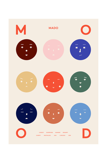Mado Nine Moods Print, 30cm x 40cm - Hello Little Birdie