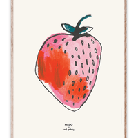 Mado Strawberry Print, 30cm x 40cm - Hello Little Birdie