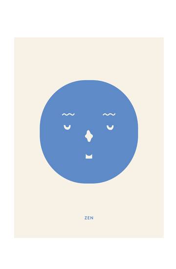 Mado Zen Feelings Print, 30cm x 40cm - Hello Little Birdie