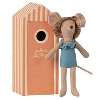Maileg Beach Mouse Mum in Cabin - Hello Little Birdie