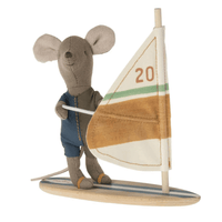 Maileg Little Brother Beach Surfer Mouse - Hello Little Birdie