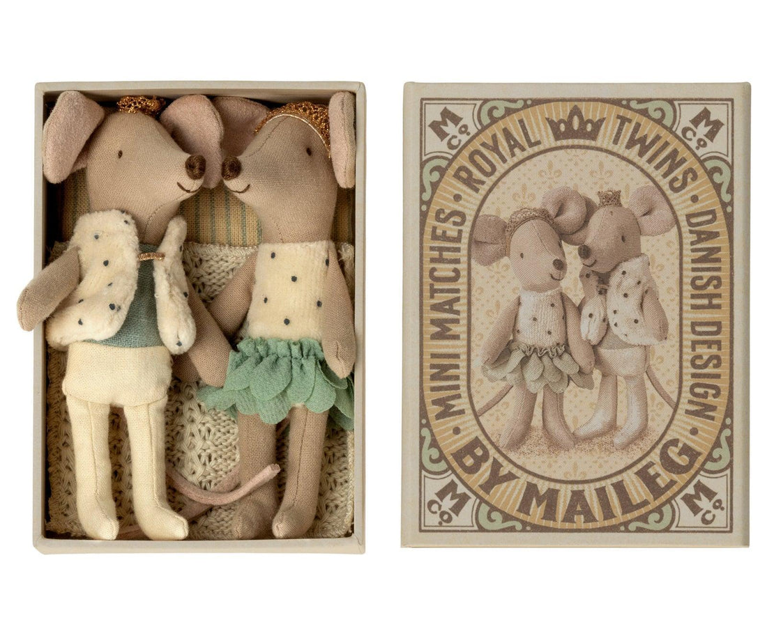 Maileg Royal Twins Mice in Box - Hello Little Birdie