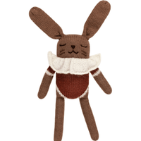 Main Sauvage Bunny Knitted Soft Toy, Sienna Bodysuit - Hello Little Birdie