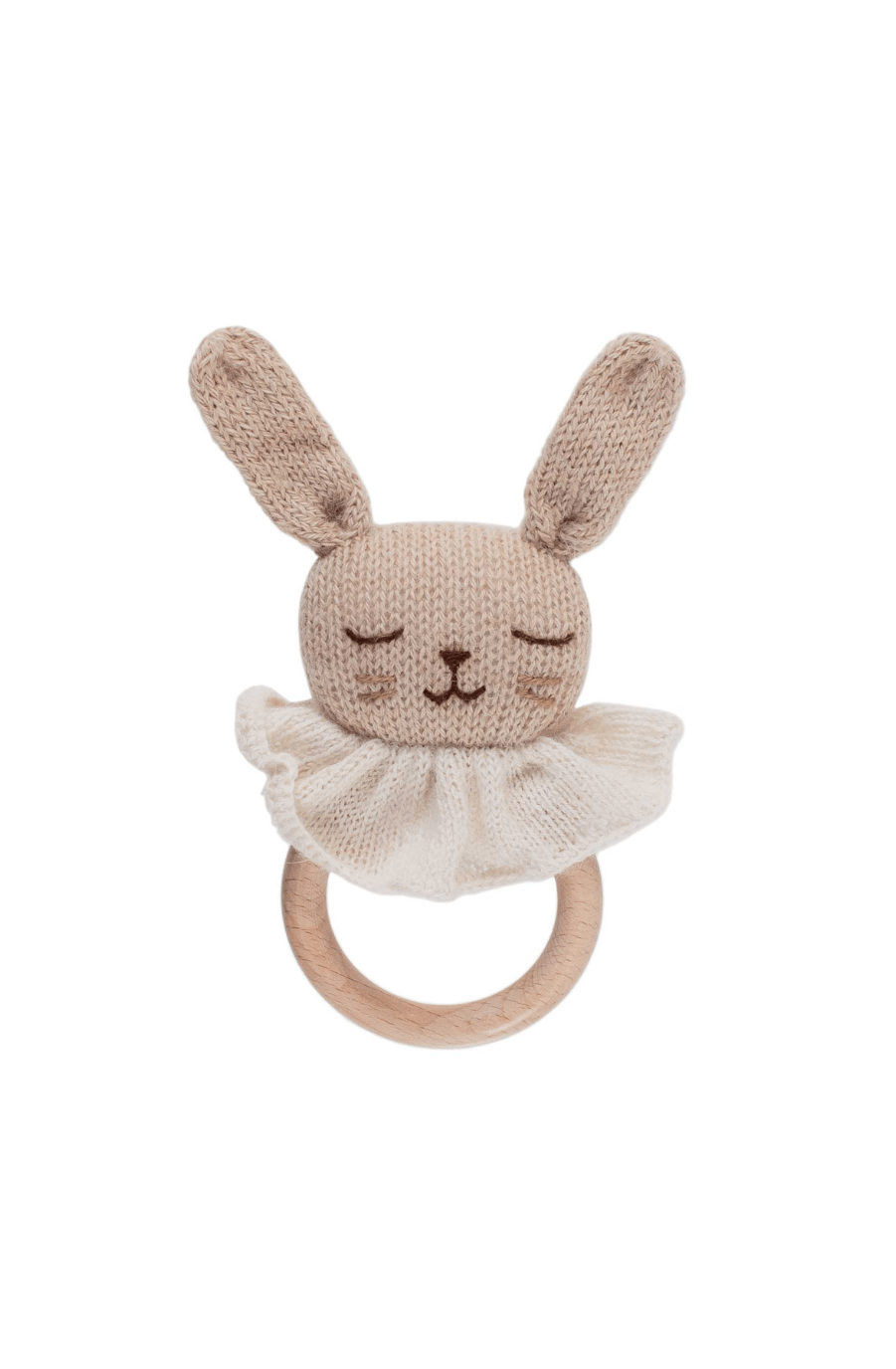 Main Sauvage Teething Ring, Bunny Sand - Hello Little Birdie