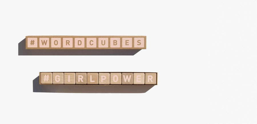 Maison Deux, Alphabet Word Cubes Blush - Hello Little Birdie