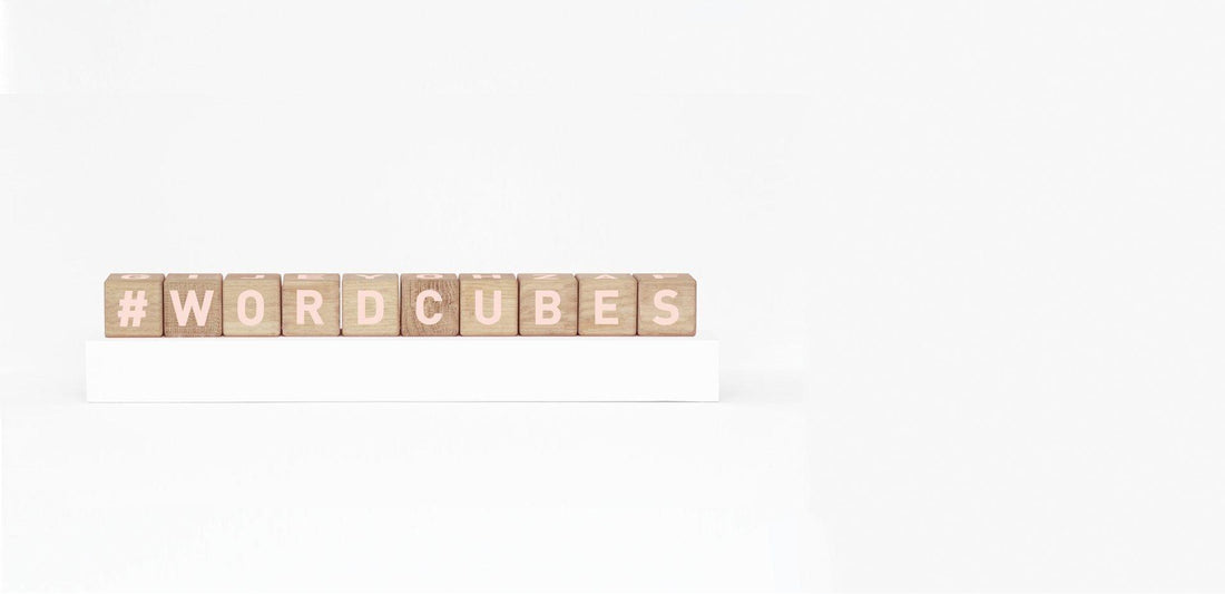 Maison Deux, Alphabet Word Cubes Blush - Hello Little Birdie