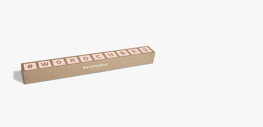 Maison Deux, Alphabet Word Cubes Blush - Hello Little Birdie