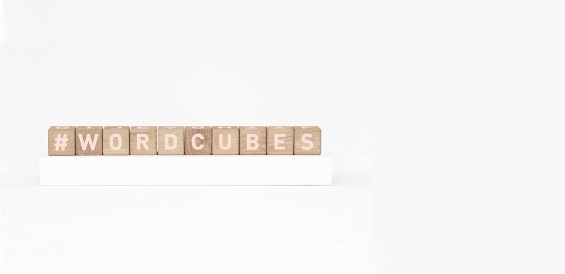 Maison Deux, Alphabet Word Cubes Blush - Hello Little Birdie