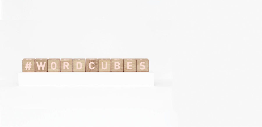 Maison Deux, Alphabet Word Cubes Blush - Hello Little Birdie
