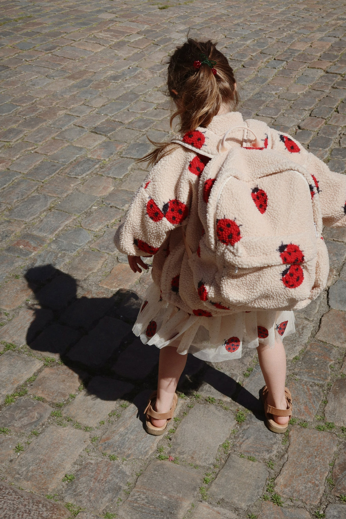Konges Slojd Jody Teddy Backpack, Ladybug Sand