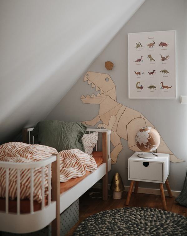 Mushie Dinosaur Poster - Hello Little Birdie