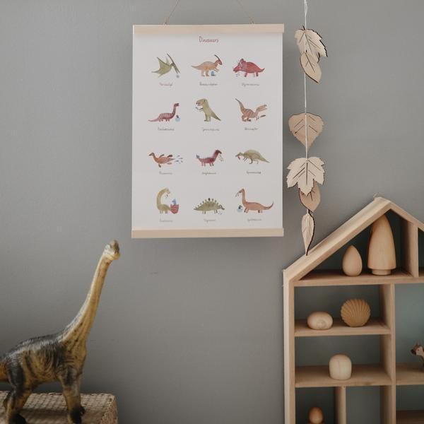 Mushie Dinosaur Poster - Hello Little Birdie