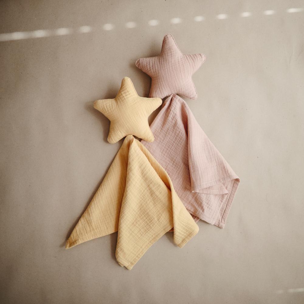 Mushie Lovey Blanket Comforter Star Natural - Hello Little Birdie