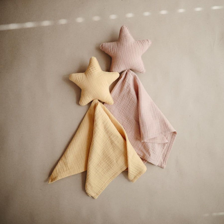 Mushie Lovey Blanket Comforter Star Natural - Hello Little Birdie