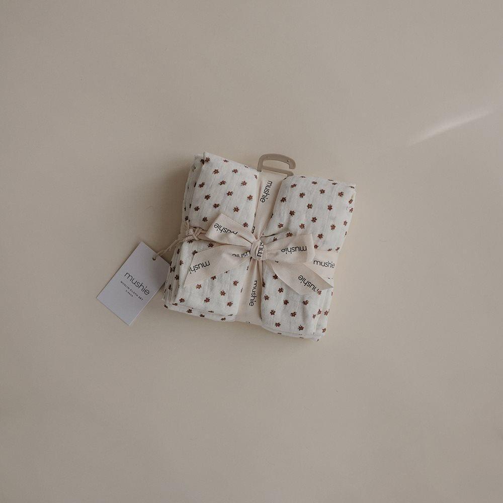 Mushie Muslin Cloth 3-Pack Bloom - Hello Little Birdie