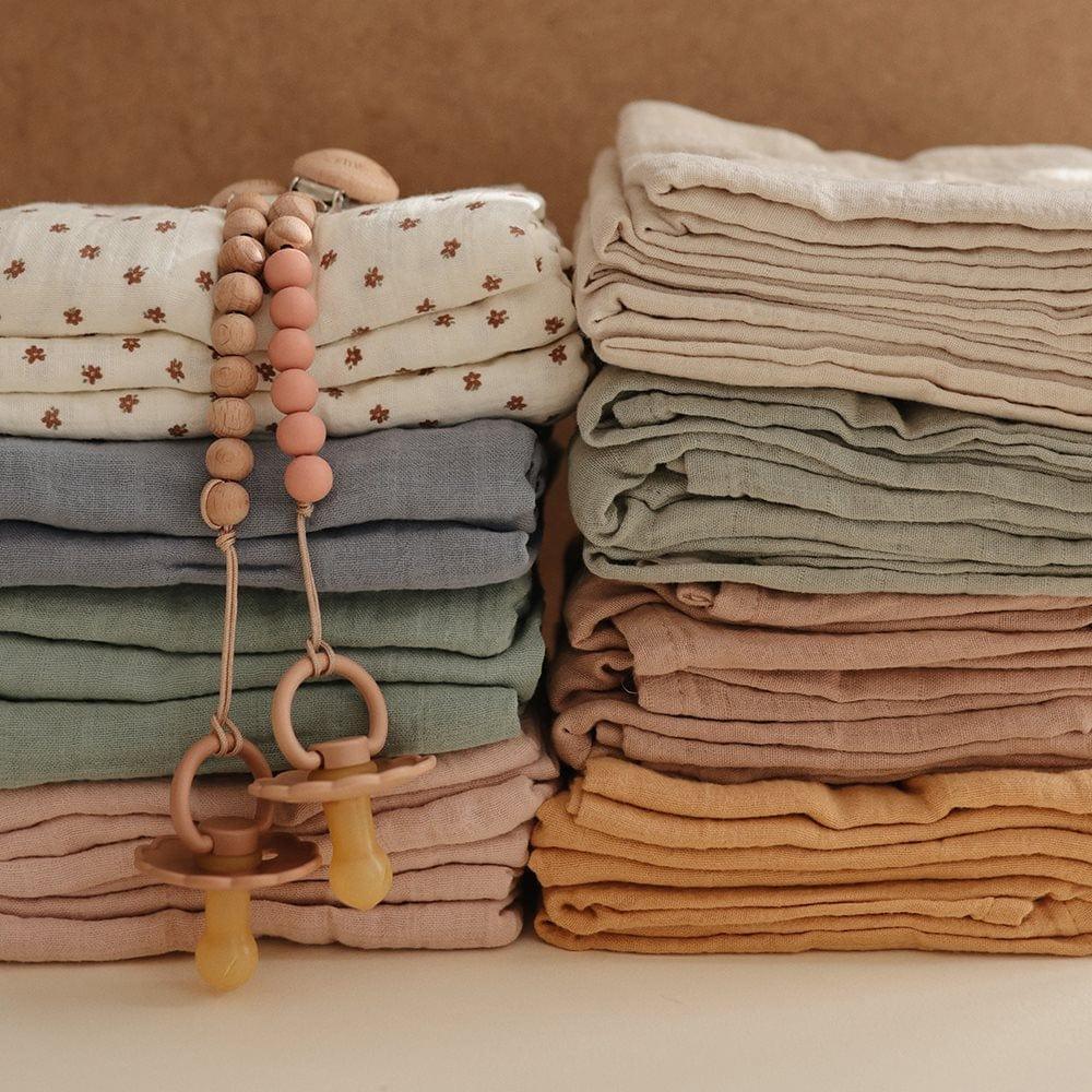Mushie Muslin Cloth 3-Pack Bloom - Hello Little Birdie