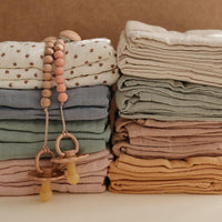 Mushie Muslin Cloth 3-Pack Bloom - Hello Little Birdie