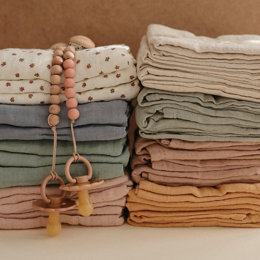 Mushie Muslin Cloth 3-Pack Bloom - Hello Little Birdie