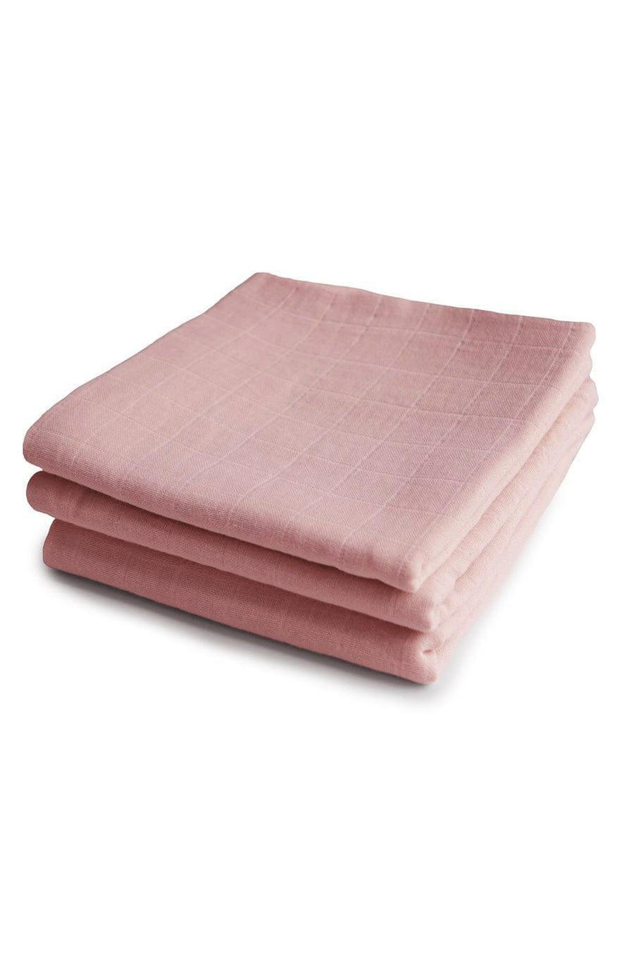 Mushie Muslin Cloth 3-Pack Blush - Hello Little Birdie