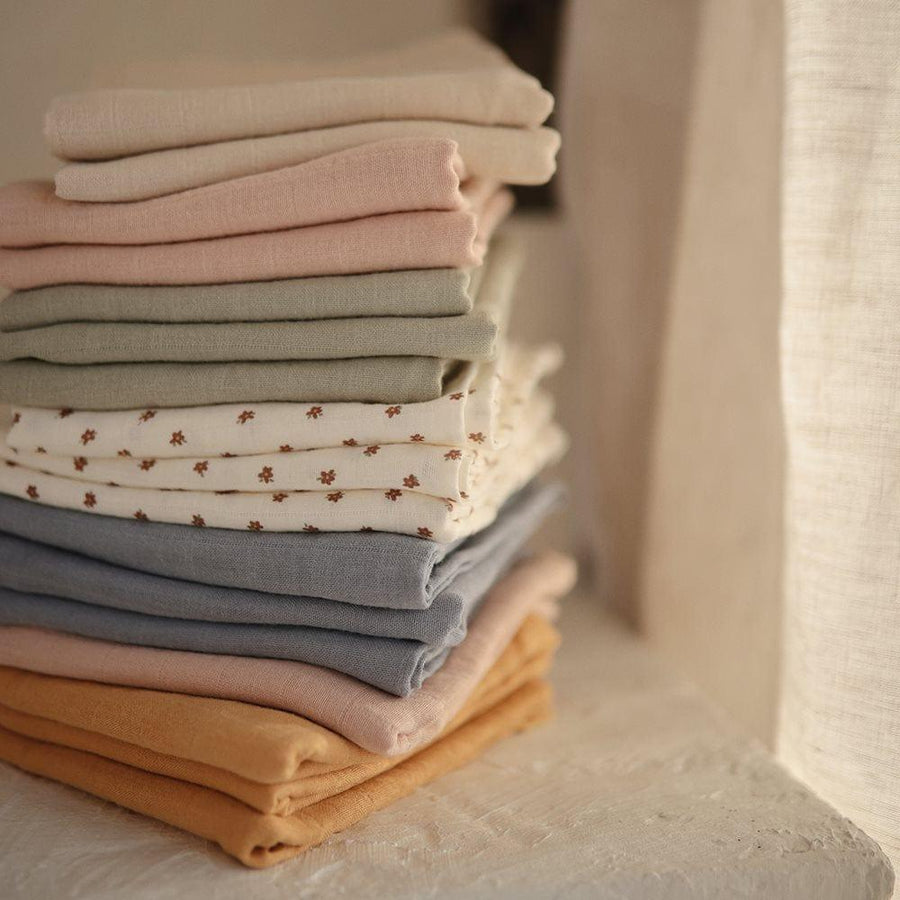 Mushie Muslin Cloth 3-Pack Blush - Hello Little Birdie