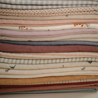 Mushie Muslin Swaddle Blanket Organic Cotton, Retro Stripes - Hello Little Birdie