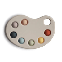 Mushie Paint Palette Press Toy, Multi - Hello Little Birdie