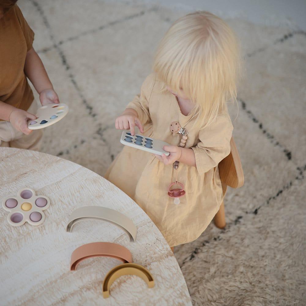 Mushie Phone Press Toy Cambridge Blue - Hello Little Birdie