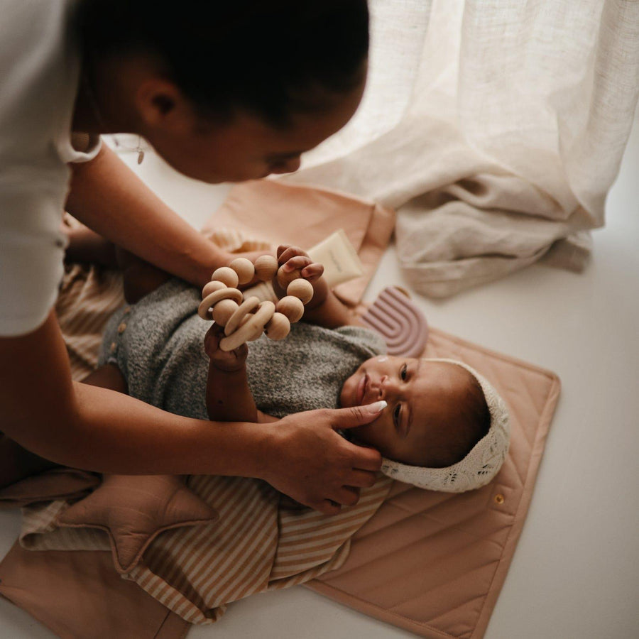 Mushie Portable Changing Pad Natural - Hello Little Birdie