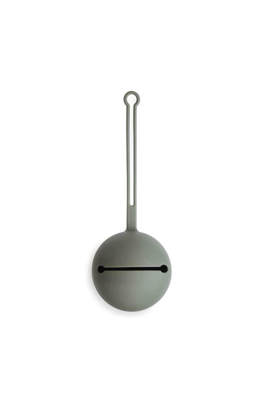 Mushie Silicone Dummy/Pacifier Holder Case, Dried Thyme - Hello Little Birdie