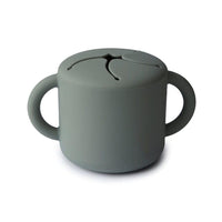 Mushie silicone Snack Cup, Dried Thyme (PRE-ORDER FEB) - Hello Little Birdie