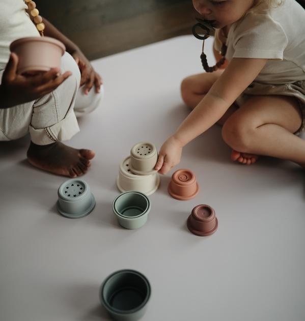 Mushie Stacking Cups Toy - Hello Little Birdie