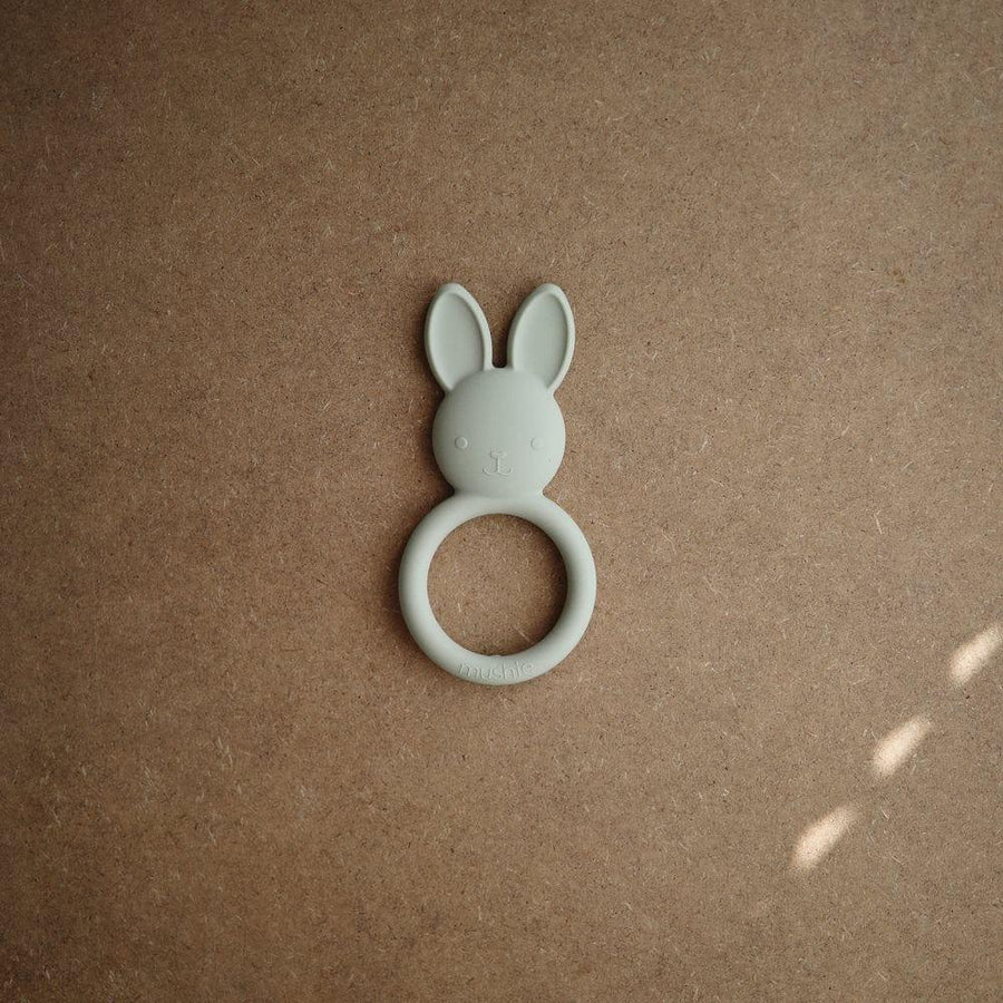 Mushie Teether Bunny Sage - Hello Little Birdie