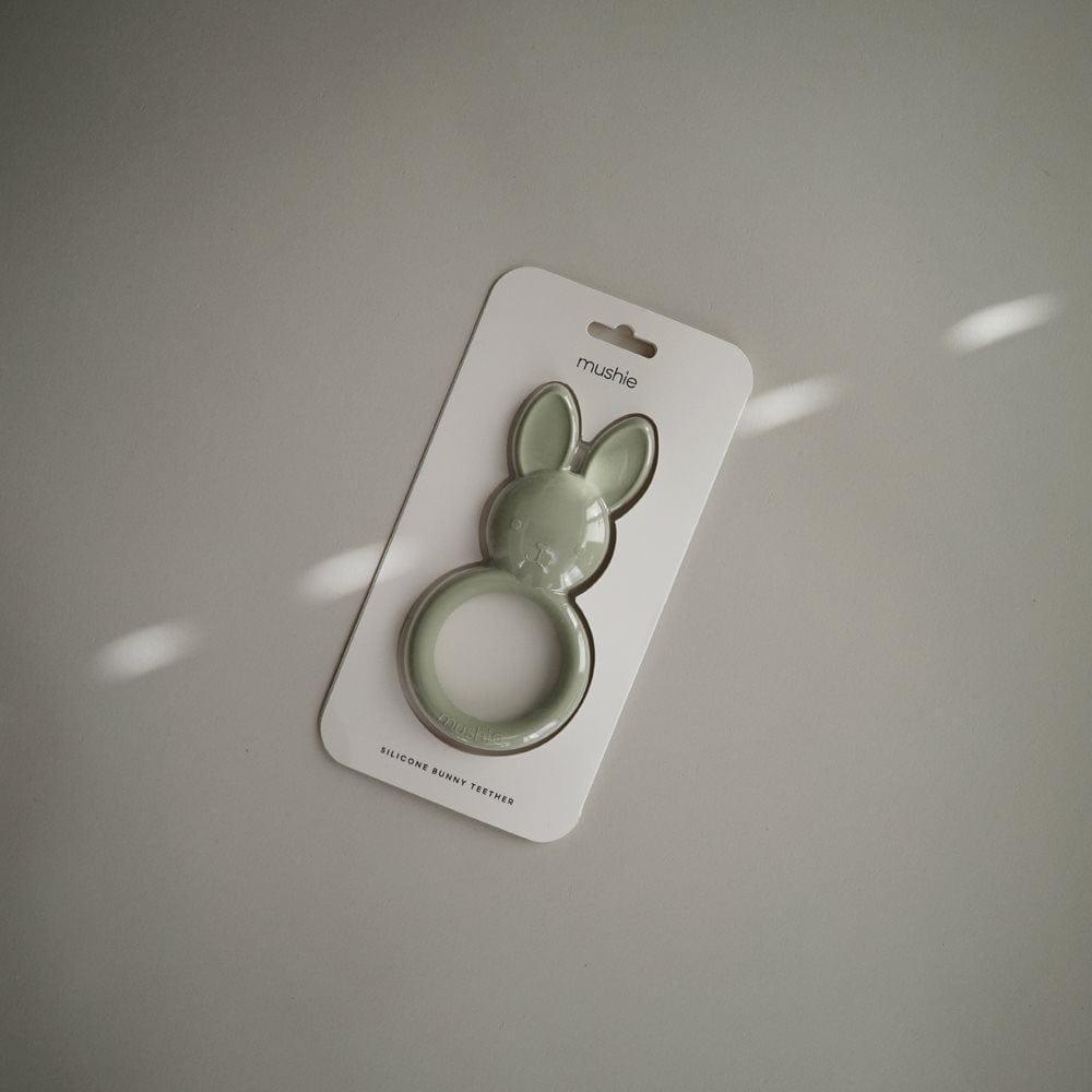 Mushie Teether Bunny Sage - Hello Little Birdie