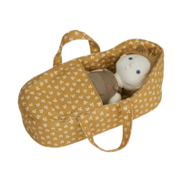 Olli Ella Dinkum Doll Carry Cot, Leaf - Hello Little Birdie