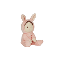 Olli Ella Dinky Dinkum Fluffle Doll, Bella Bunny, Rose Pink - Hello Little Birdie