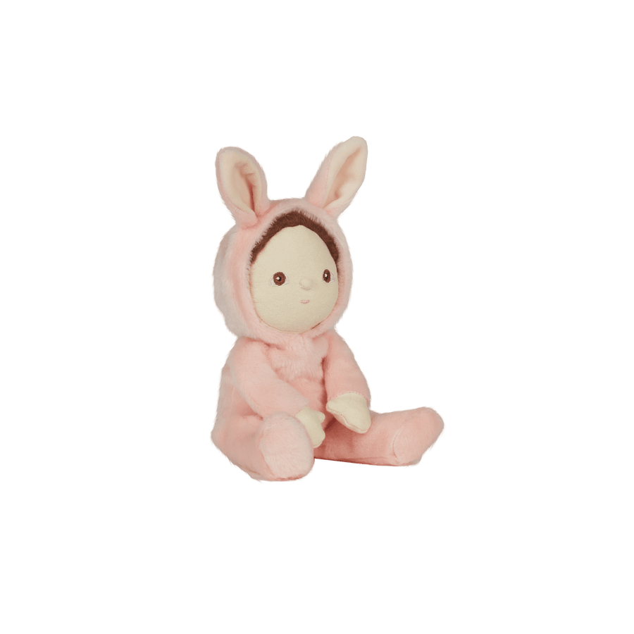 Olli Ella Dinky Dinkum Fluffle Doll, Bella Bunny, Rose Pink - Hello Little Birdie