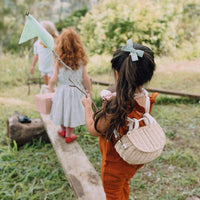 Olli Ella Mini Chari Bag, Straw - Hello Little Birdie