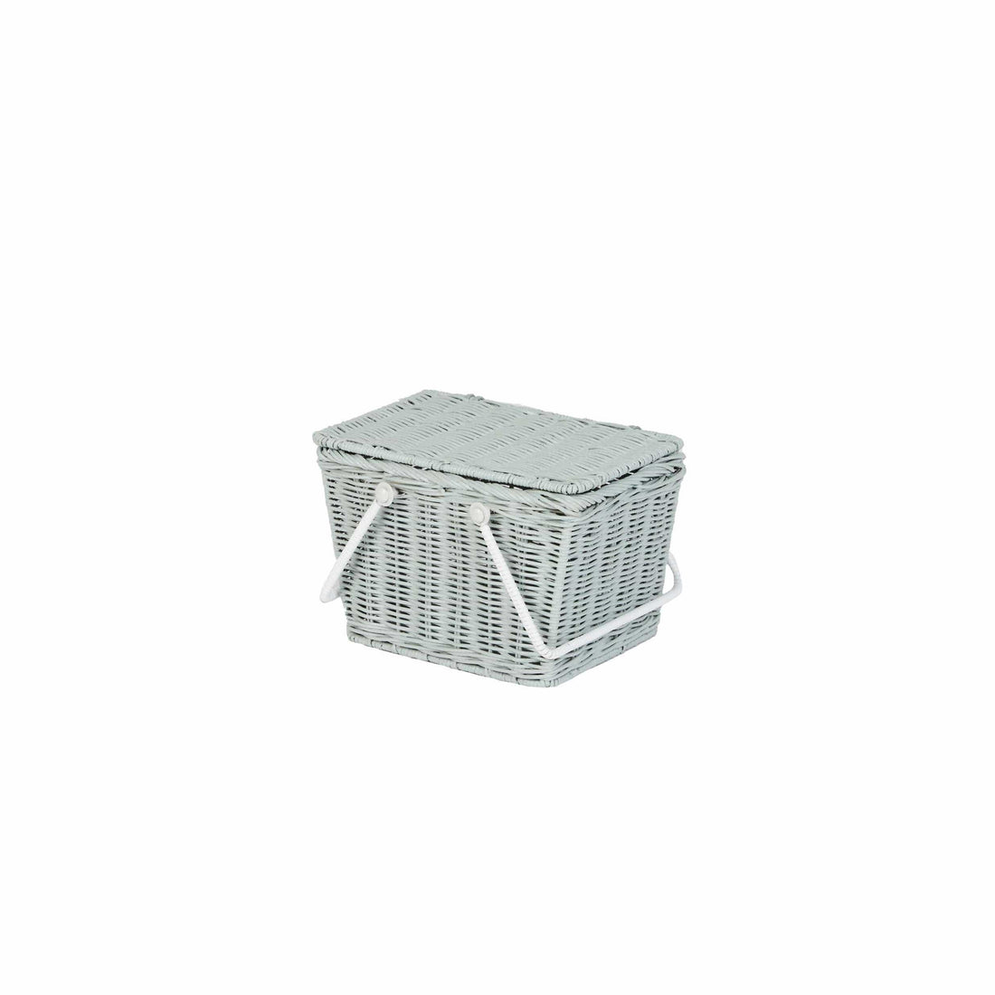 Olli Ella Piki Rattan Basket, Vintage Blue - Hello Little Birdie