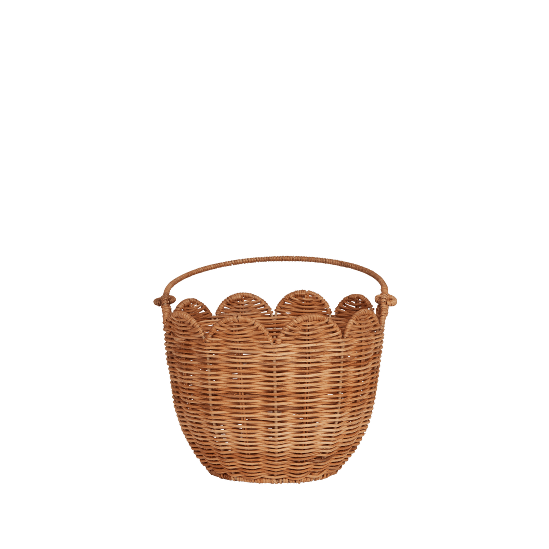 Olli Ella Rattan Tulip Carry Basket, Natural - Hello Little Birdie