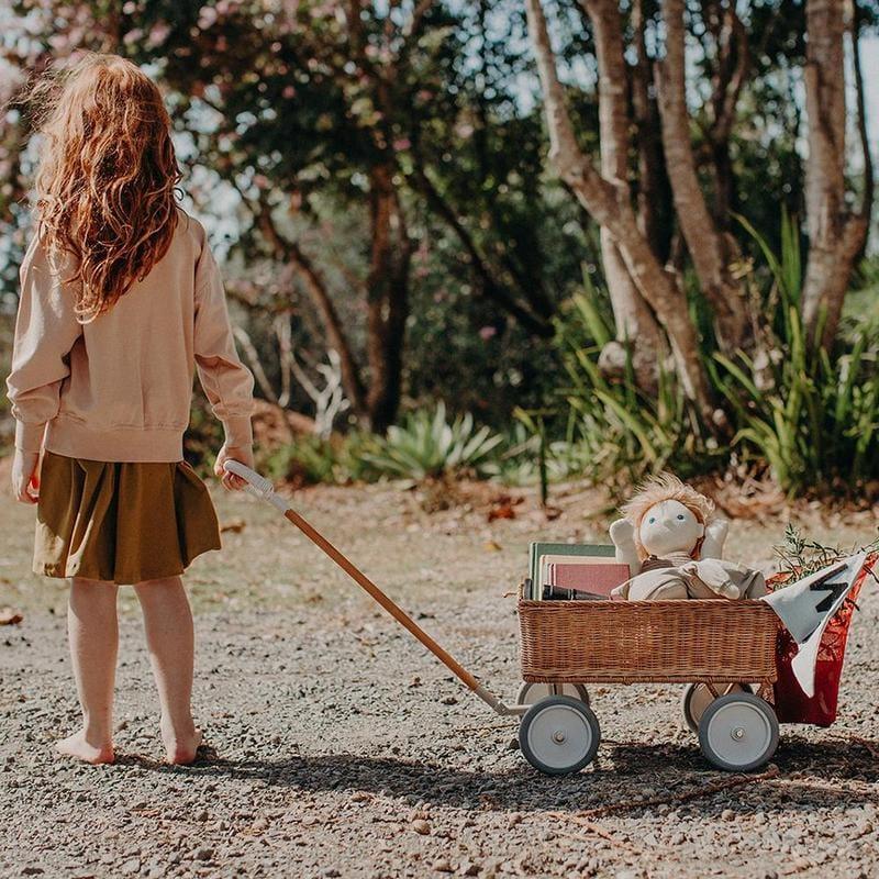 Olli Ella Rattan Wonder Wagon Natural - Hello Little Birdie