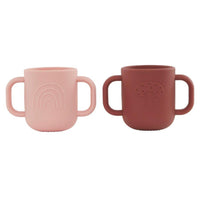 OYOY Kappu Cup 2pcs Coral/Nutmeg - Hello Little Birdie