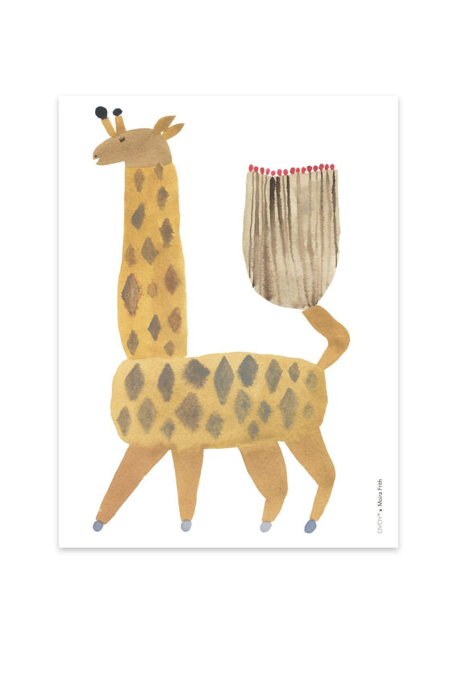 OYOY Noah Giraffe Poster 40 x 30cm (PRE-ORDER MARCH) - Hello Little Birdie