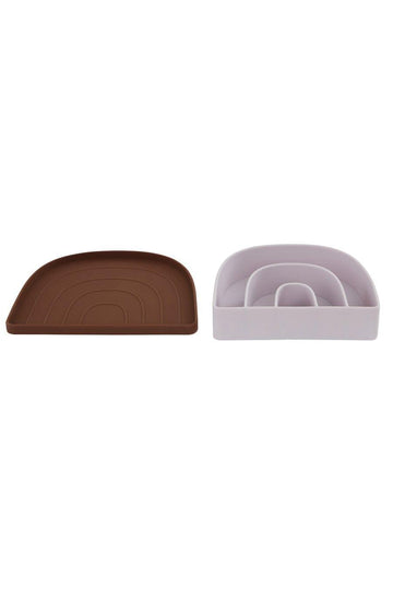 OYOY Rainbow Plate & Bowl Caramel/Lavender - Hello Little Birdie