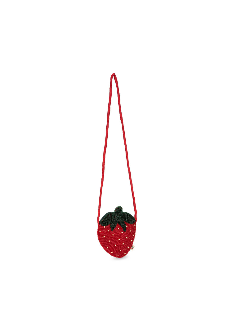 Konges Slojd Beaded Strawberry Bag, Rio Red