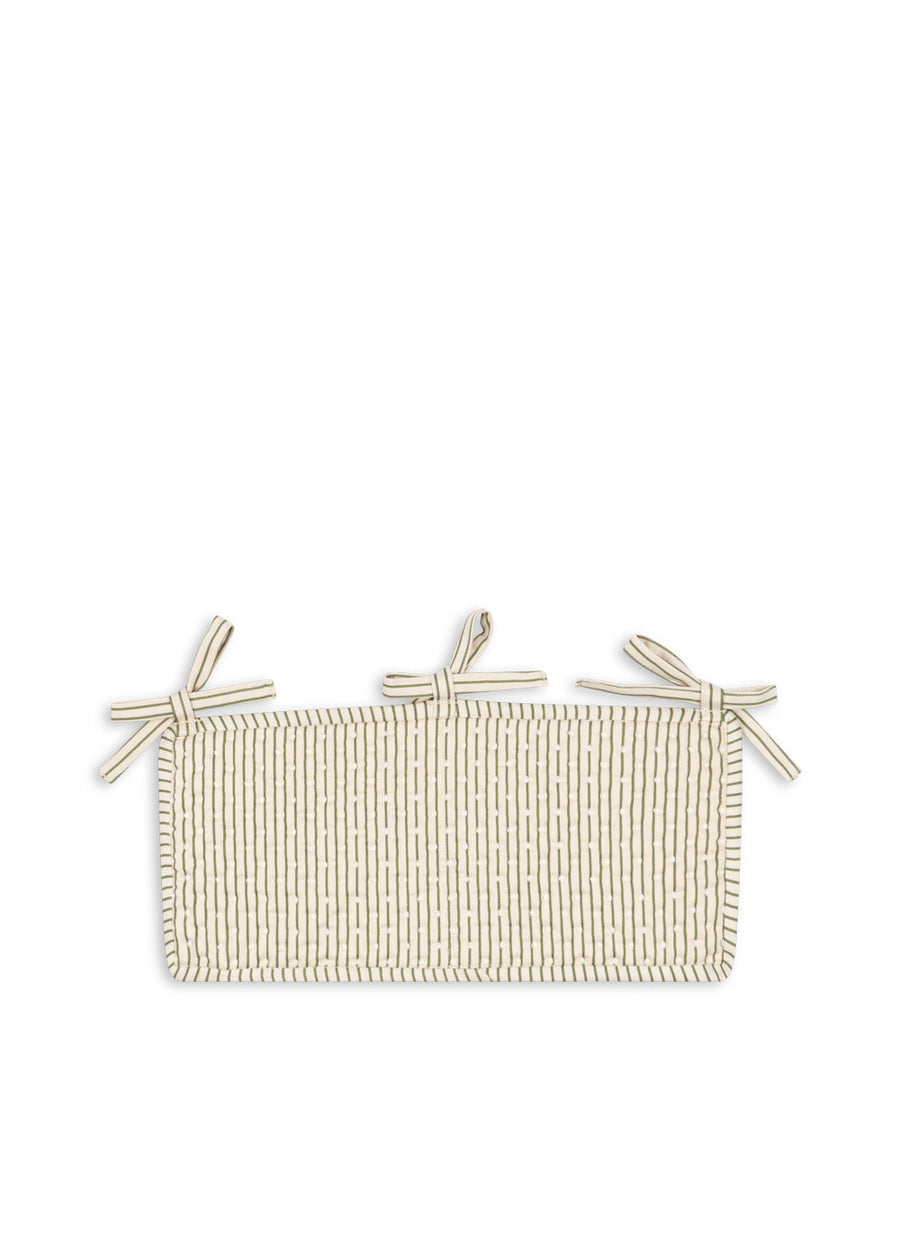 Konges Slojd Quilted Bed Pocket, Tea Stripe