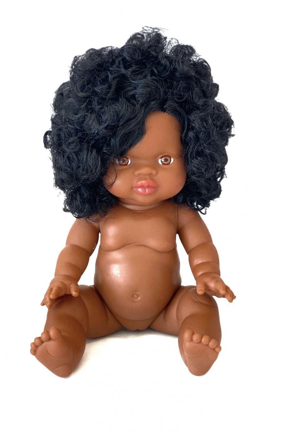 Paola Reina Gordis Doll African Girl, Nora - Hello Little Birdie